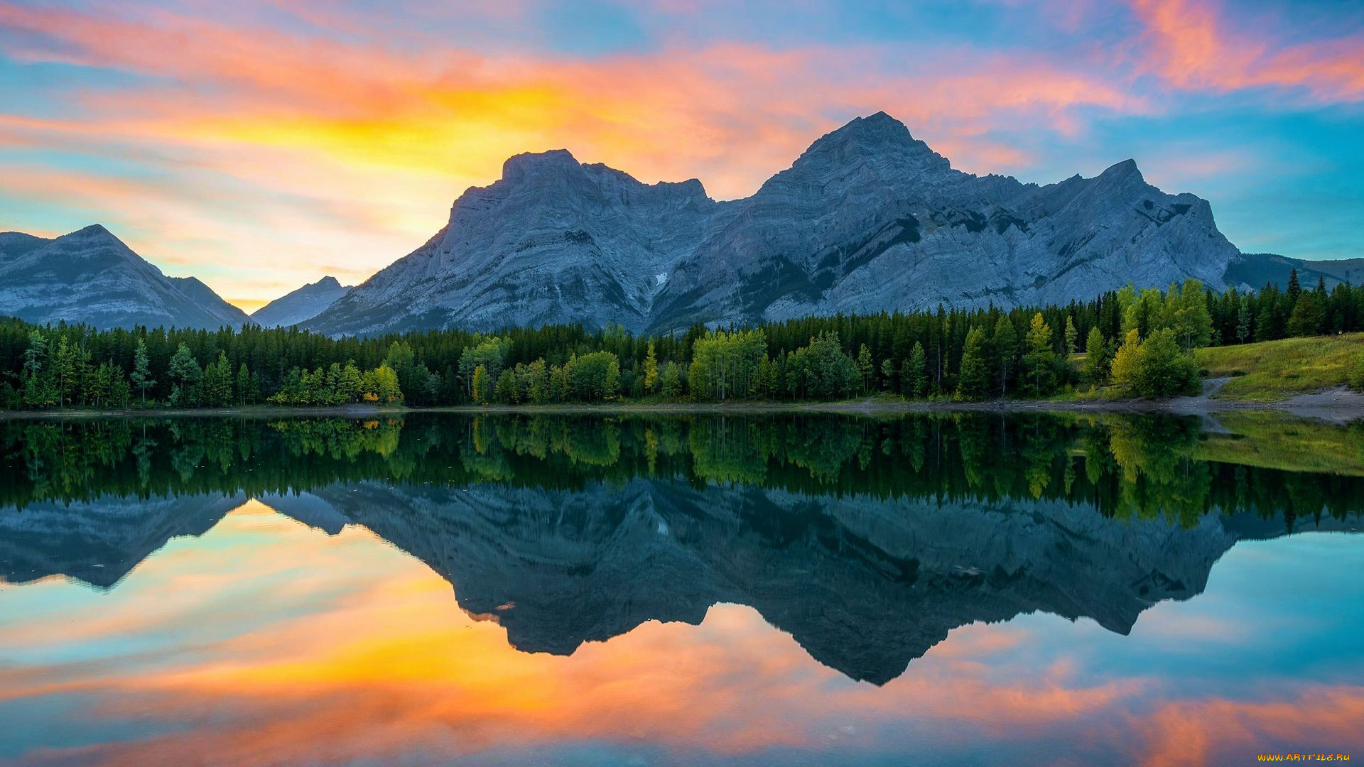 wedge pond, kananaskis, alberta, , , , wedge, pond